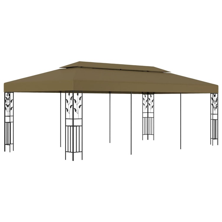 Pavilion vidaXL, gri taupe, 6 x 3 m, 180 g/m², 35.32 kg