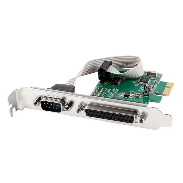 Adaptor paralel cu profil redus Gembird PEX-COMLPT-01, PCI-Express