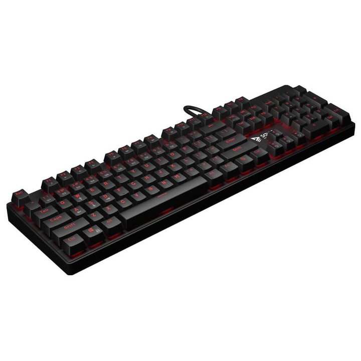 Tastatura Mecanica Gaming Profesionala, Savio Tempest RX Full, Switch Outemu Red, Full Antigosting, 104 taste