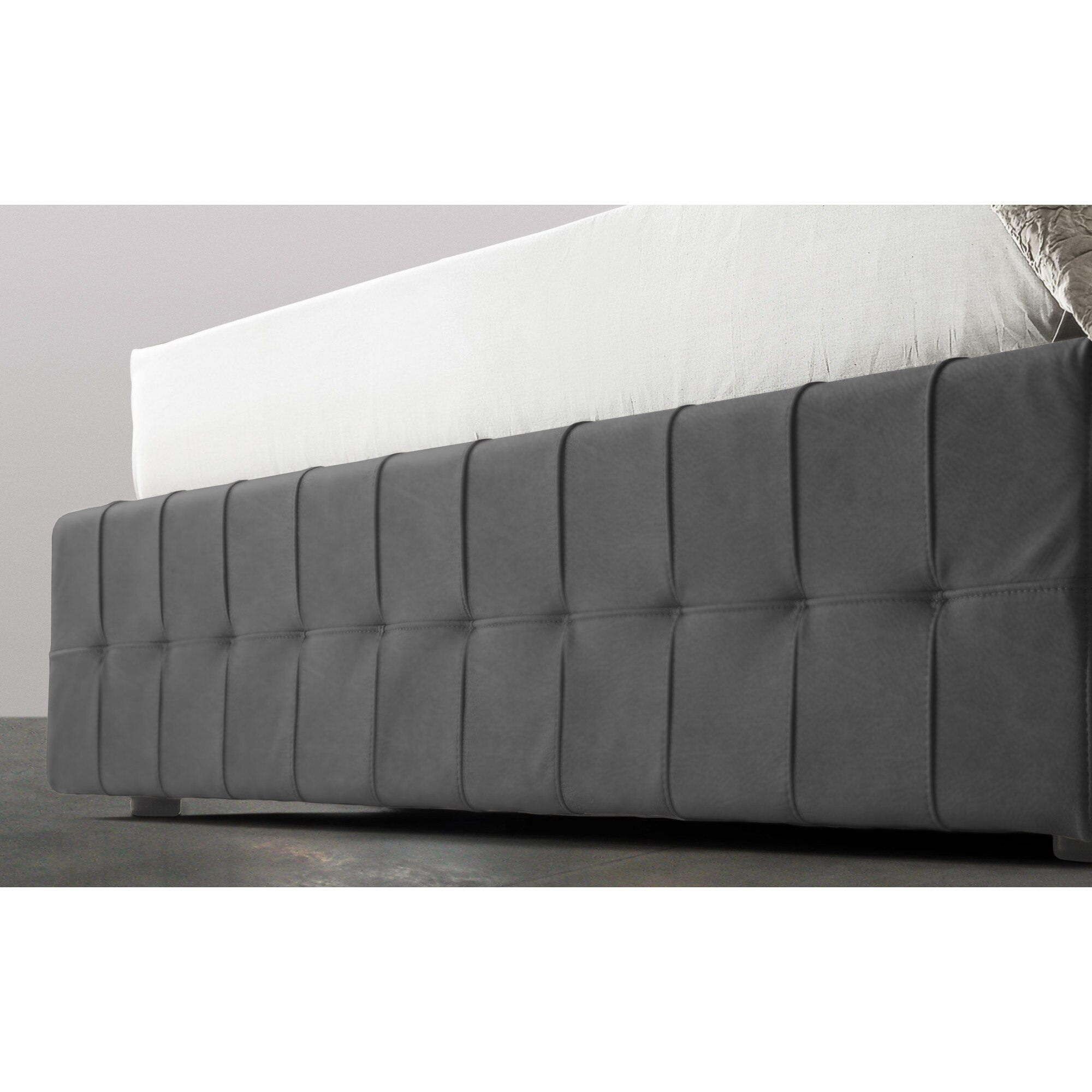 Pat Tapitat Rabatabil Cu Lada Depozitare 150x200 Cm Notturno Promo Dolce Dormire Catifea 