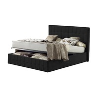 pat tapitat rabatabil cu lada depozitare 140x200 cm notturno promo dolce dormire catifea negru imagen 33_0_
0