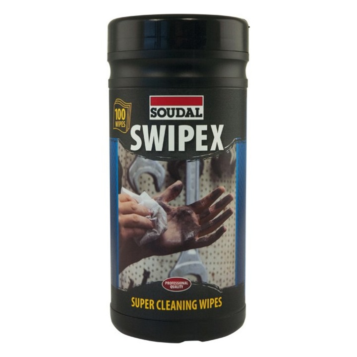 Servetele pentru indepartarea substantelor chimice, Soudal Swipex xxl, 100buc