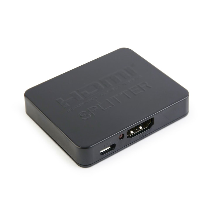 Сплитер Gembird Cablexpert DSP-2PH4-03, 2 x HDMI видео/аудио, Черен