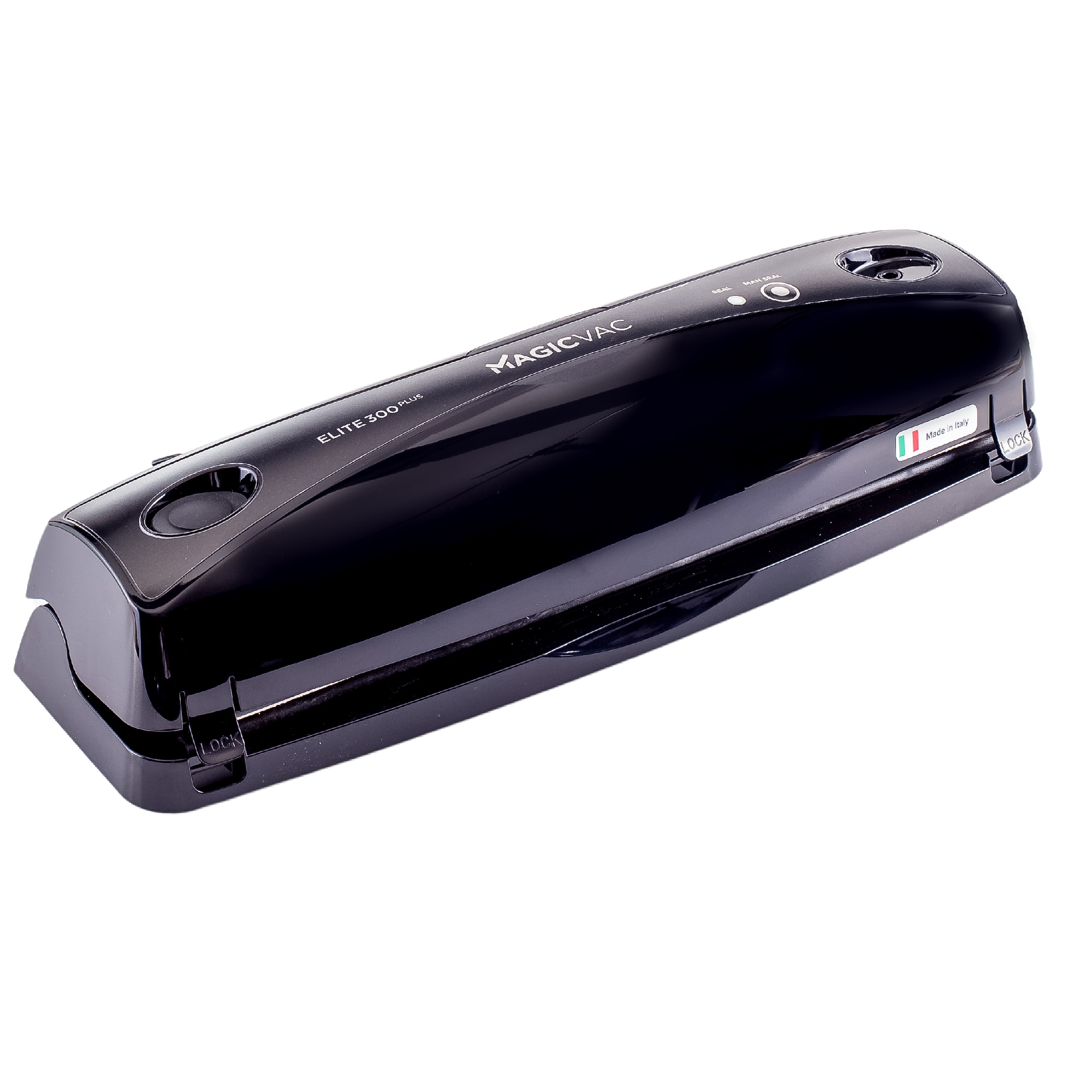 Aparat de vidat Magic Vac, Elite 300 plus, Black Edition, functie complet automata sau manuala, putere mare aspirare, 9 litri/min, cutter si set pungi incluse, compact, usor de curatat, negru