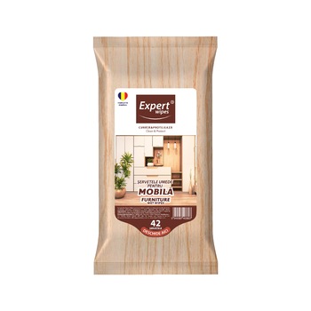 Servetele umede pentru mobila Expert Wipes, 42 buc Servetele umede pentru mobila Expert Wipes, 42 buc