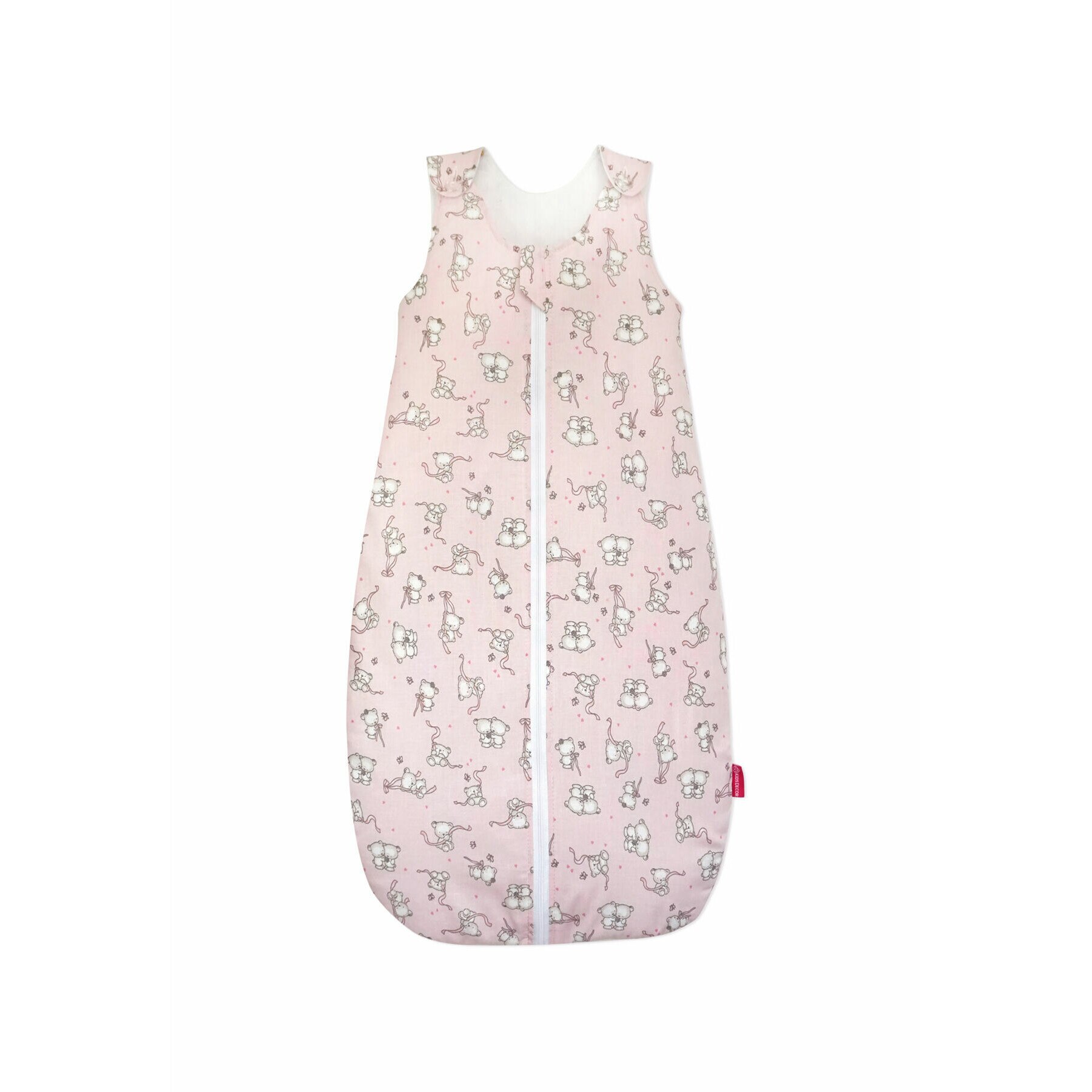 Sac de dormit, KidsDecor, toamna 1 tog Loving Bear pink 110 cm
