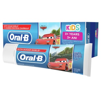 Pasta de dinti pentru copii Oral B Stages Frozen Cars, 3-5 ani, 75 ml Pasta de dinti pentru copii Oral B Stages Frozen Cars, 3-5 ani, 75 ml