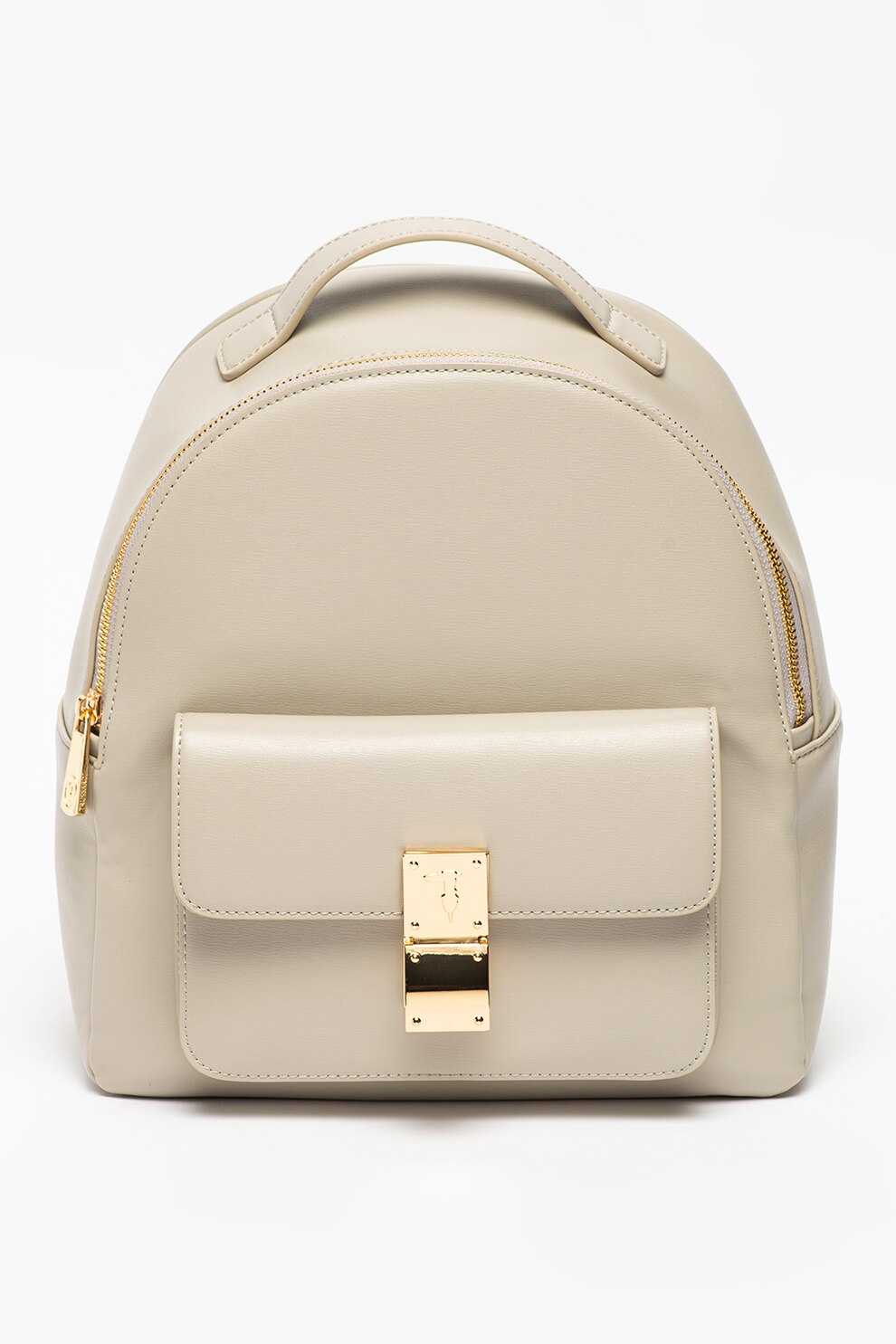 Trussardi, Rucsac de piele ecologica Lione, Gri deschis