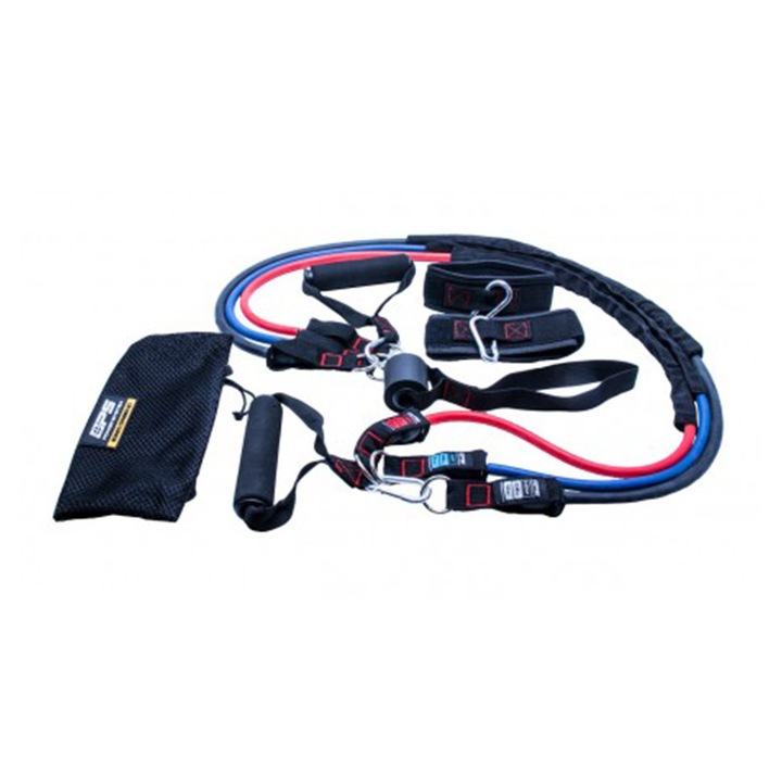 Kit antrenament fitness - extensor cu benzi elastice, Power System, Power Expander Set Ultimate