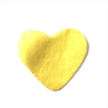 Confetti inimioare galbene hartie - 100 gr, Qualatex Confetti inimioare galbene hartie - 100 gr, Qualatex