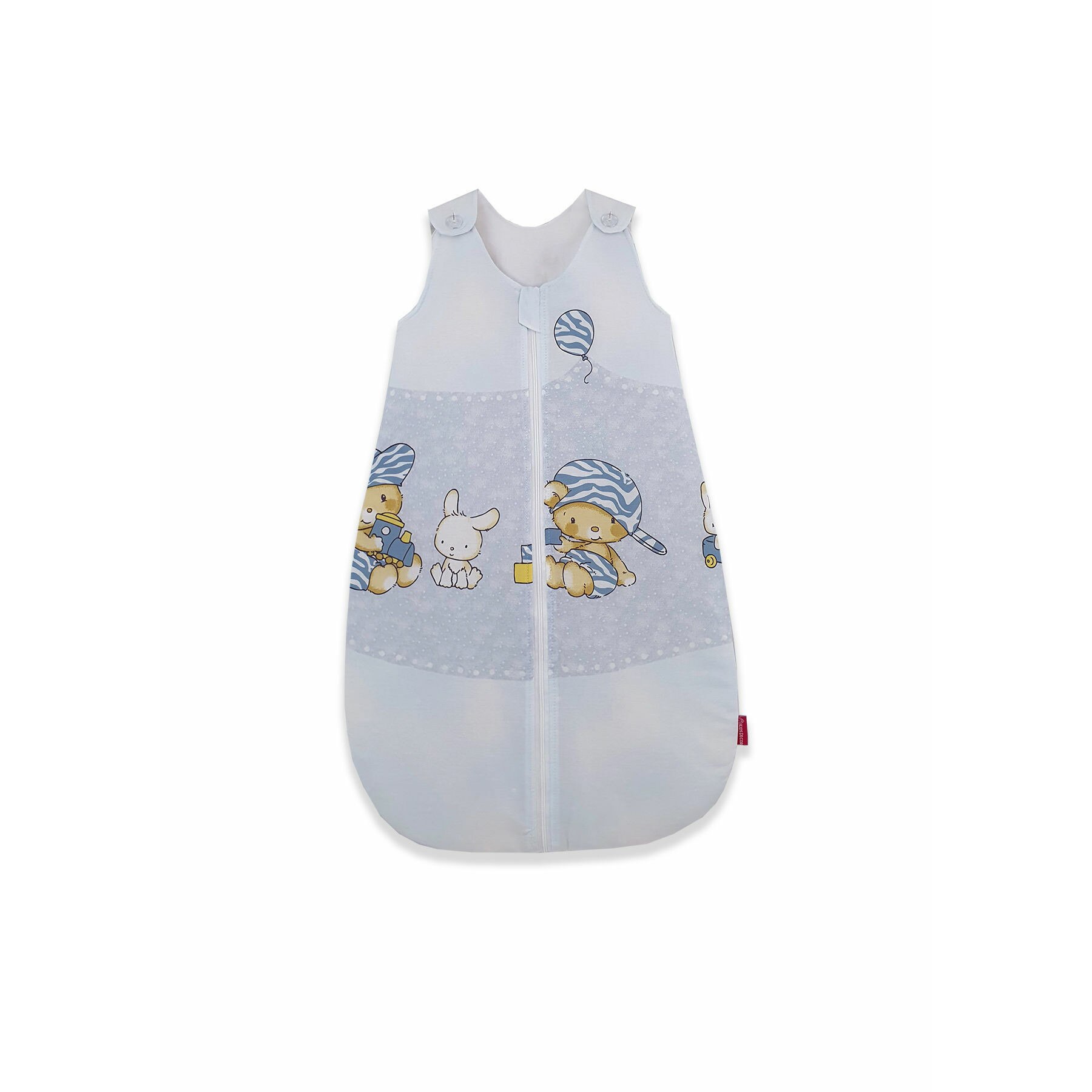 Sac de dormit, KidsDecor, vara 0.5 tog Hai la joaca albastru 70 cm