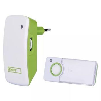 Sonerie wireless Emos AC P5740, 230V AC, 3 tonuri, volum reglabil, 85 dB, 100 m, Verde Sonerie wireless Emos AC P5740, 230V AC, 3 tonuri, volum reglabil, 85 dB, 100 m, Verde