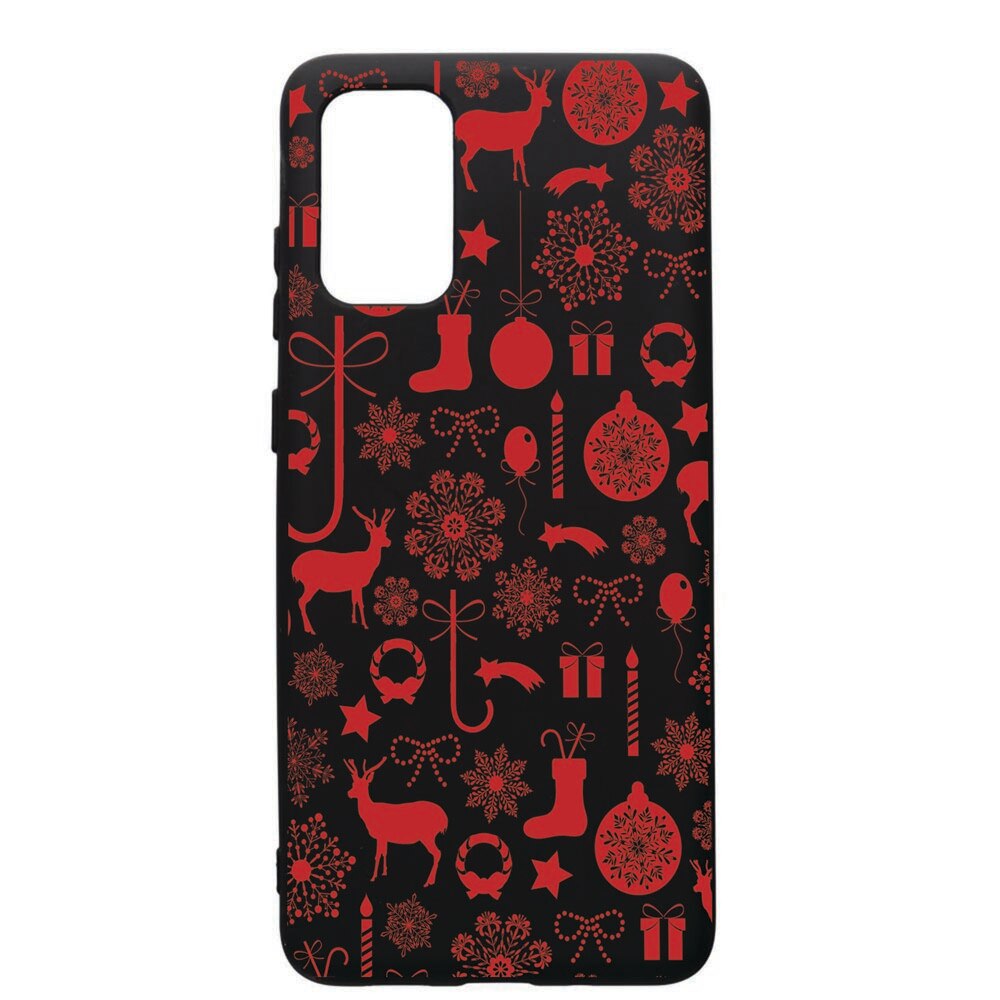 Husa de protectie Samsung Galaxy S20 Plus, Christmas Pattern, silicon, cu interiorul din material textil, protectie camera, PB7