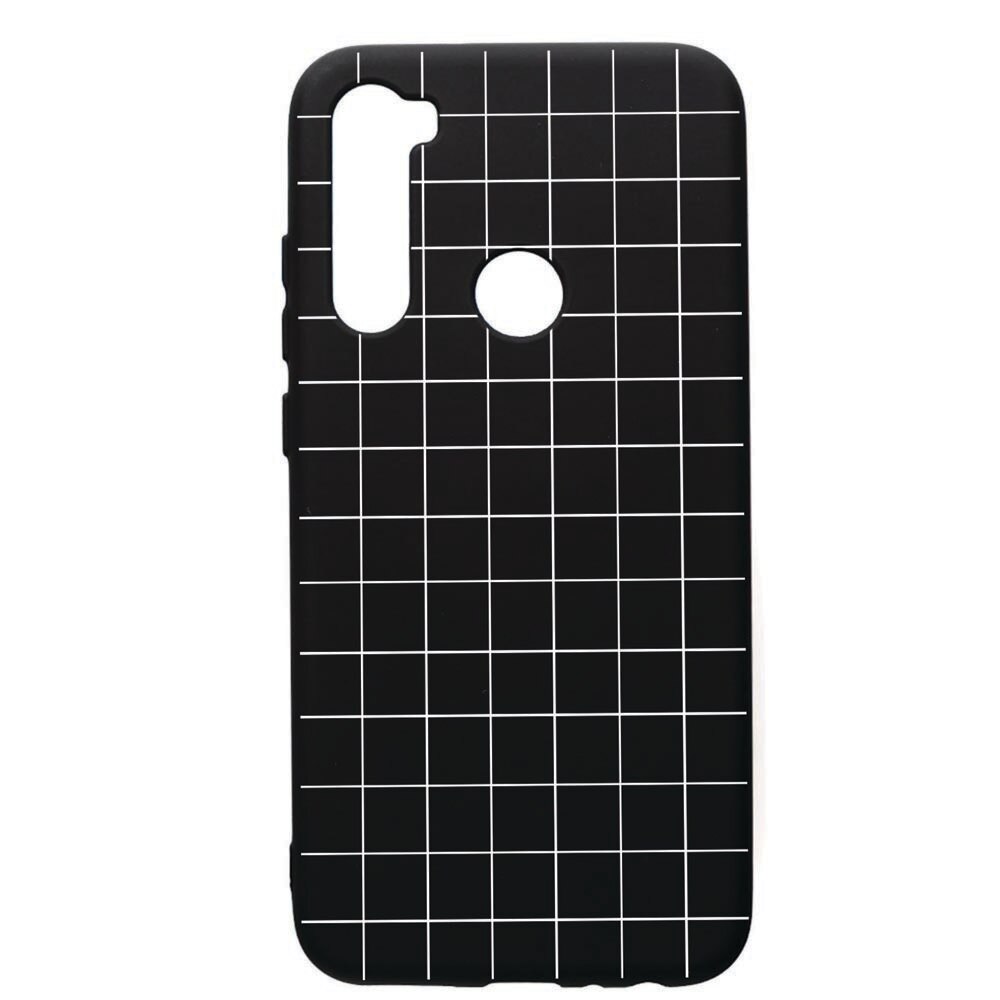 Husa de protectie Xiaomi Redmi Note 8, Grid, silicon, cu interiorul din material textil, protectie camera, PB15