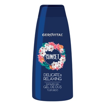 Gel de dus Gerovital Sunset, 400 ml Gel de dus Gerovital Sunset, 400 ml