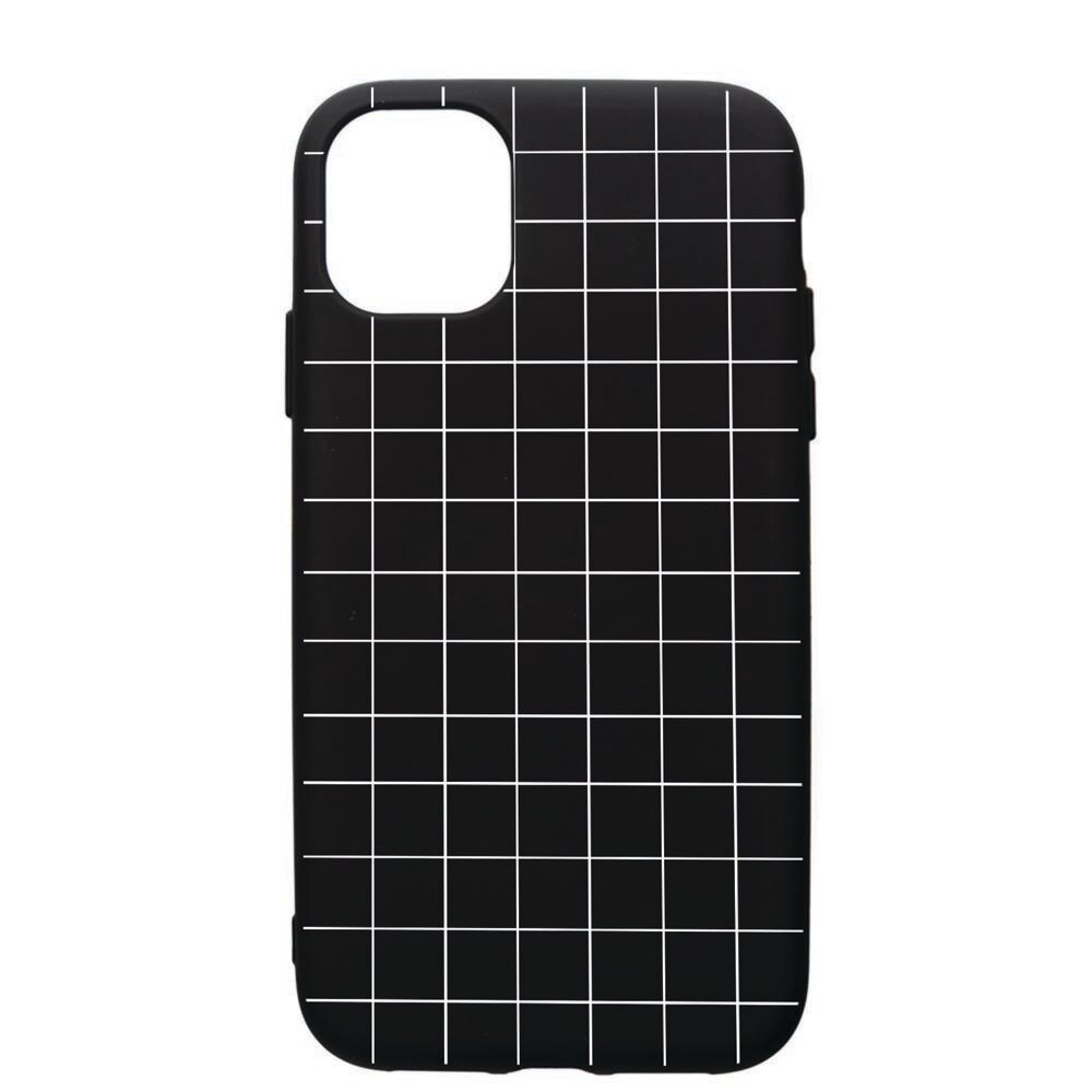 Husa de protectie Apple iPhone 12 Pro, Grid, silicon, cu interiorul din material textil, protectie camera, PB15