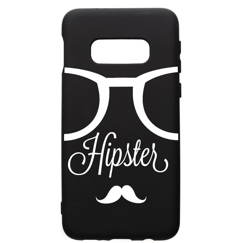 Husa de protectie Samsung Galaxy S10E, Hipster, silicon, cu interiorul din material textil, protectie camera, PB12
