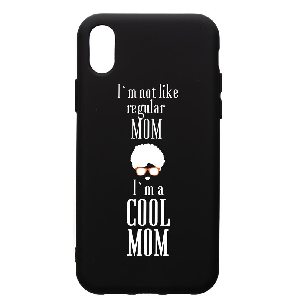 Husa de protectie Xiaomi Redmi 7A, Cool Mom, silicon, cu interiorul din material textil, protectie camera, PB19