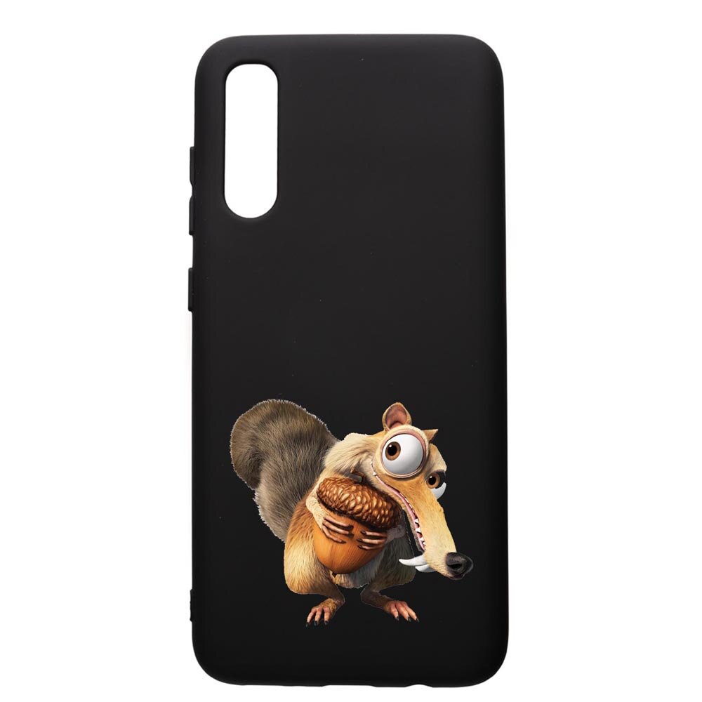 Husa de protectie Samsung Galaxy A70, Ice Age Nutty, silicon, cu interiorul din material textil, protectie camera, PB23