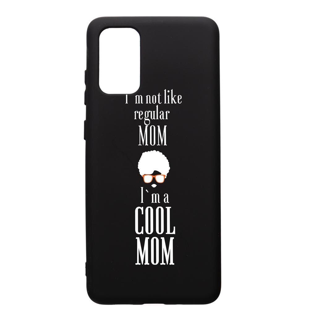 Husa de protectie Samsung Galaxy A51, Cool Mom, silicon, cu interiorul din material textil, protectie camera, PB19