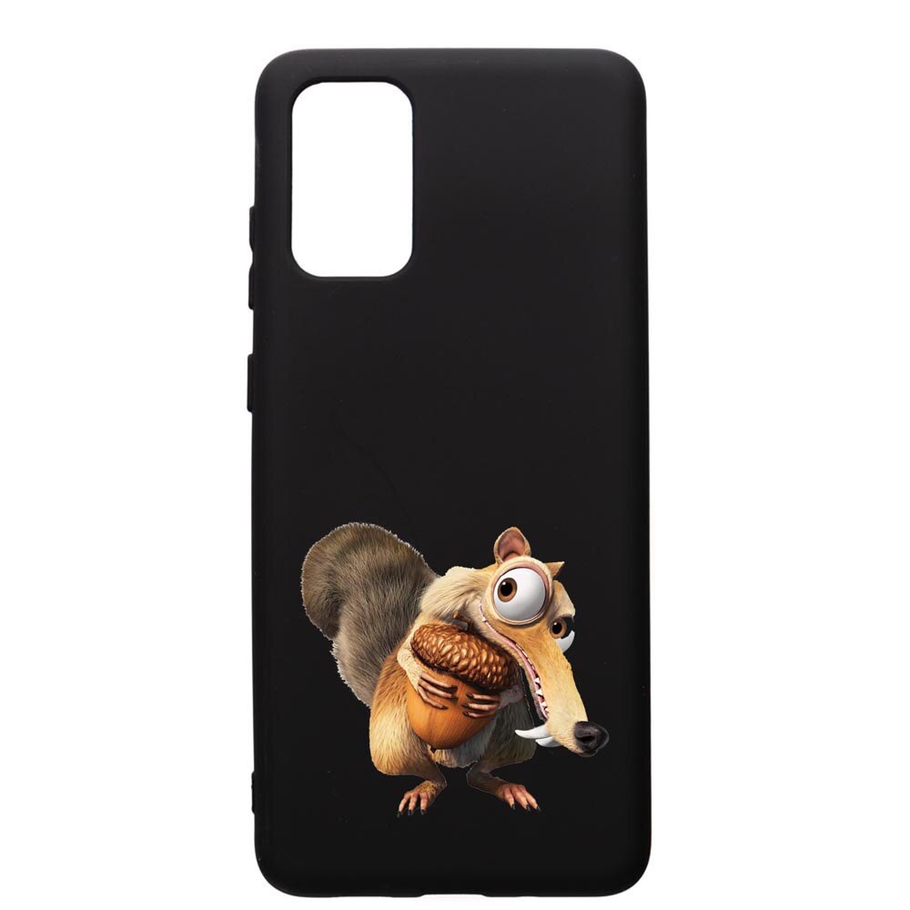 Husa de protectie Samsung Galaxy S20 Plus, Ice Age Nutty, silicon, cu interiorul din material textil, protectie camera, PB23