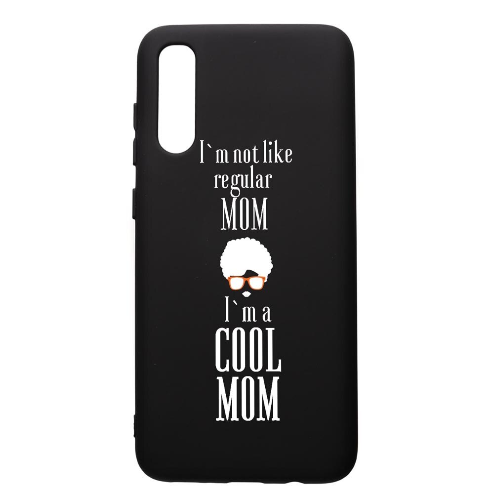 Husa de protectie Samsung Galaxy A30S, Cool Mom, silicon, cu interiorul din material textil, protectie camera, PB19