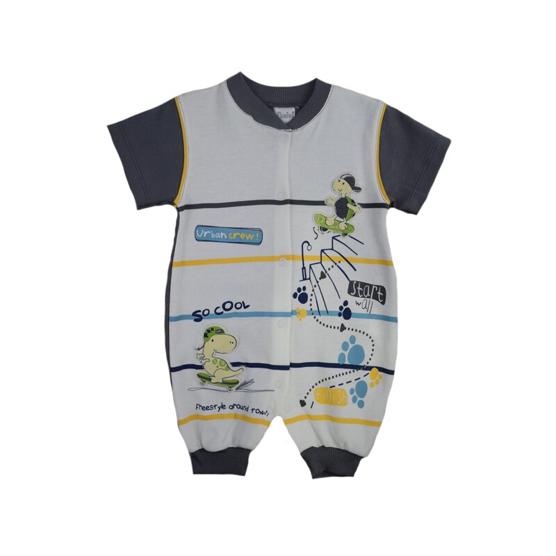 Salopeta de vara pentru baieti Mini Junior 68-32M, Multicolor, 68 cm