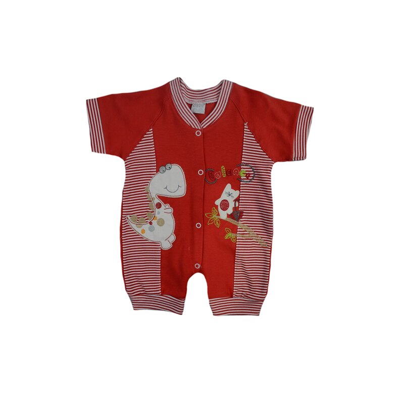 Salopeta de vara pentru copii Mini Junior 68-28R, Rosu, 68-74 cm