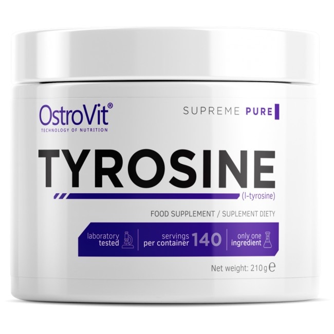 Supliment alimentar OstroVit Tyrosine Powder, Tasteless, 210 gr