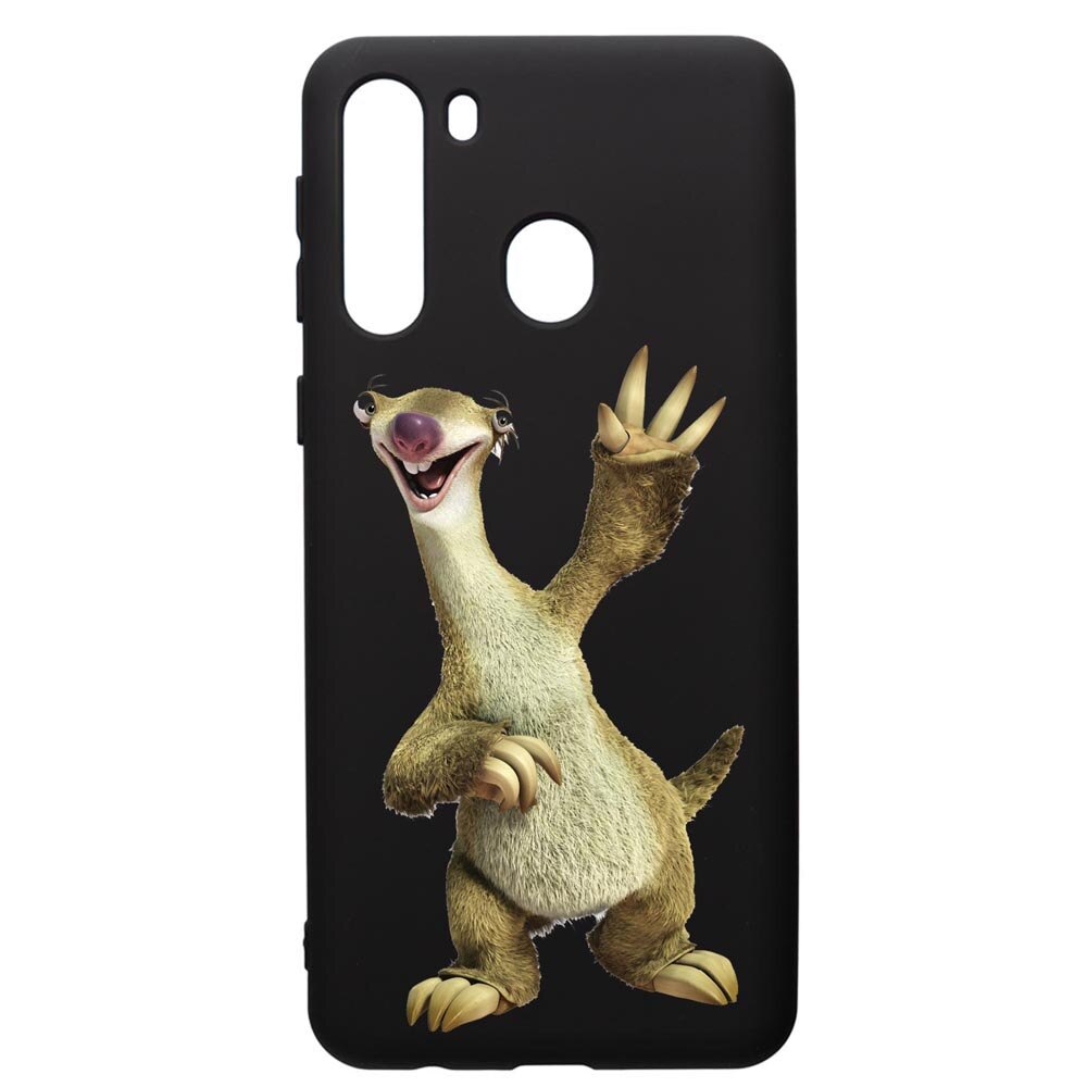 Husa de protectie Samsung Galaxy A21S, Ice Age Sid, silicon, cu interiorul din material textil, protectie camera, PB24