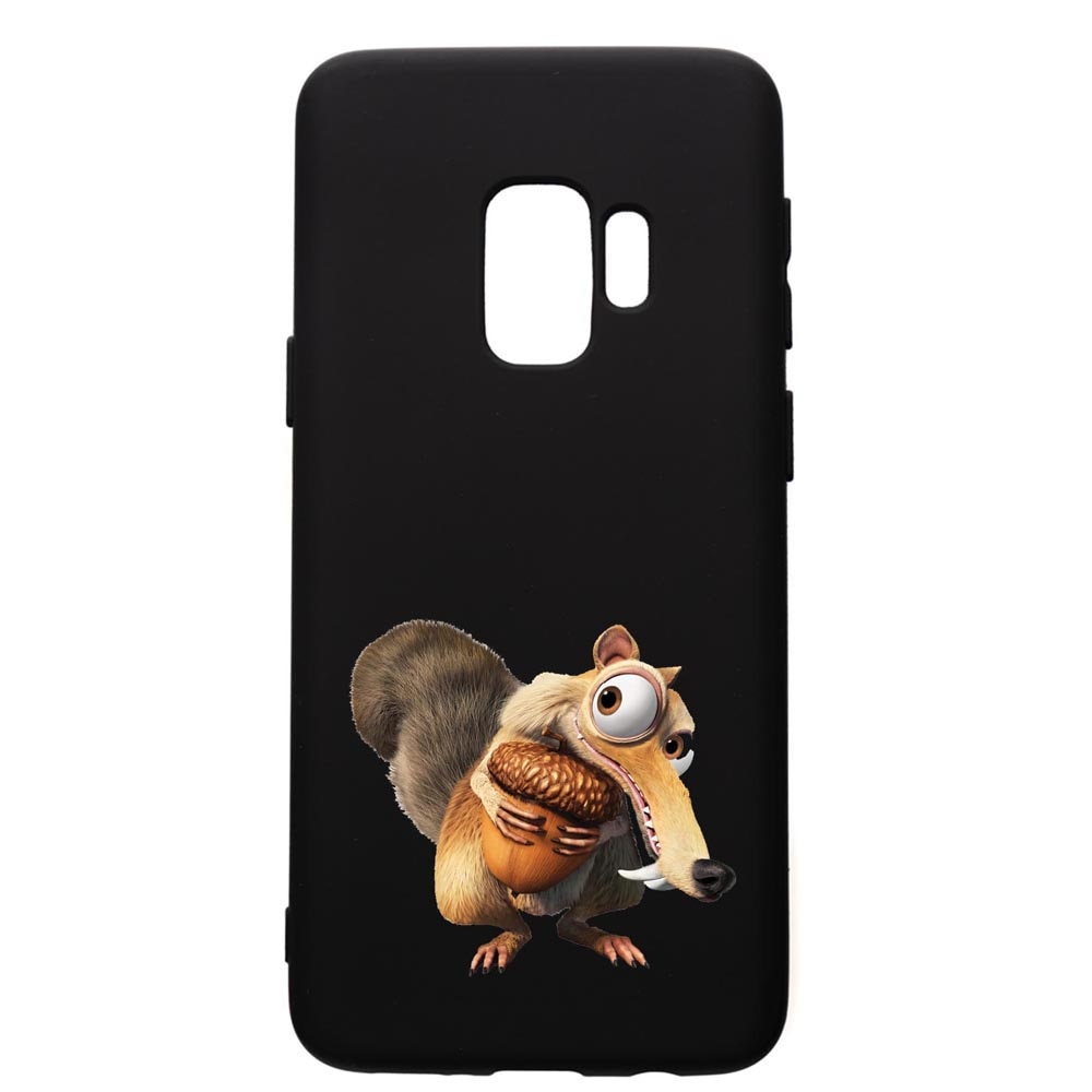 Husa de protectie Samsung Galaxy S9, Ice Age Nutty, silicon, cu interiorul din material textil, protectie camera, PB23