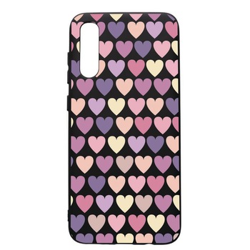 Husa de protectie Samsung Galaxy A70, Hearth, silicon, cu interiorul din material textil, protectie camera, PB34 Husa de protectie Samsung Galaxy A70, Hearth, silicon, cu interiorul din material textil, protectie camera, PB34