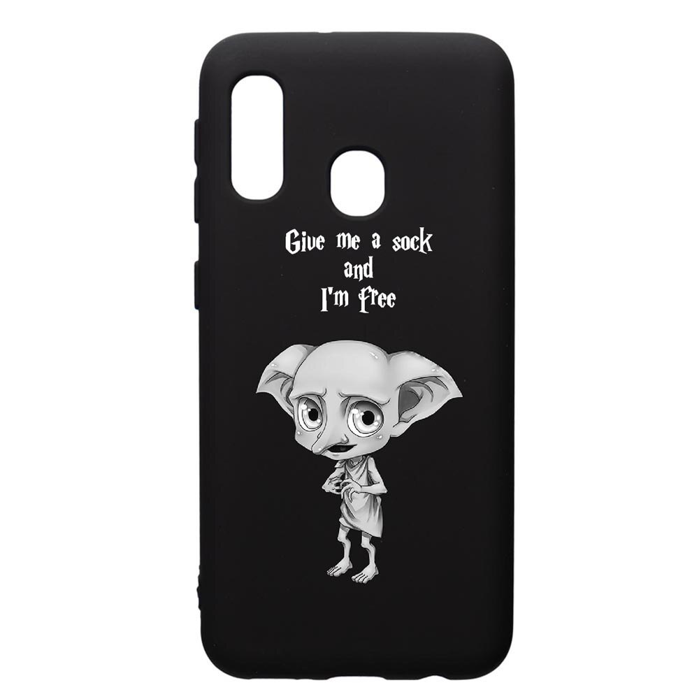 Husa de protectie Samsung Galaxy A20E, Dobby, silicon, cu interiorul din material textil, protectie camera, PB31