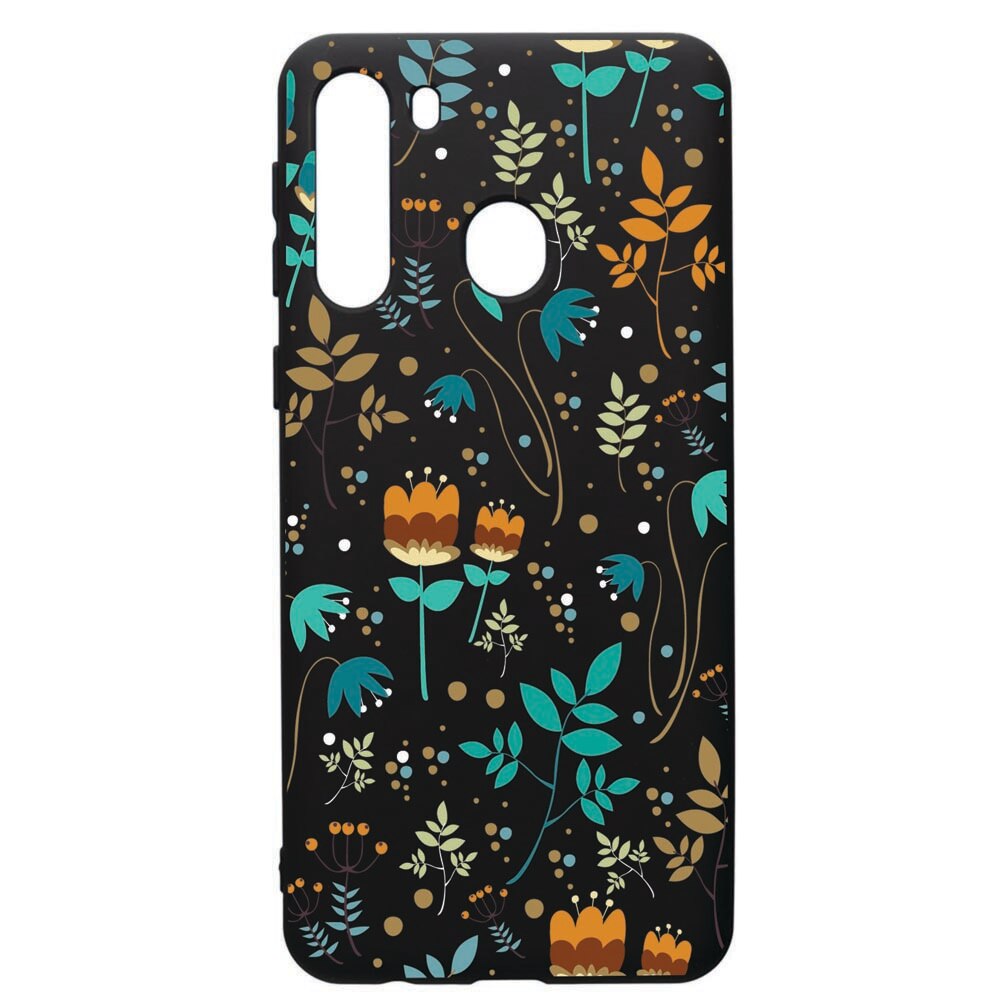 Husa de protectie Samsung Galaxy A21S, Spring, silicon, cu interiorul din material textil, protectie camera, PB28