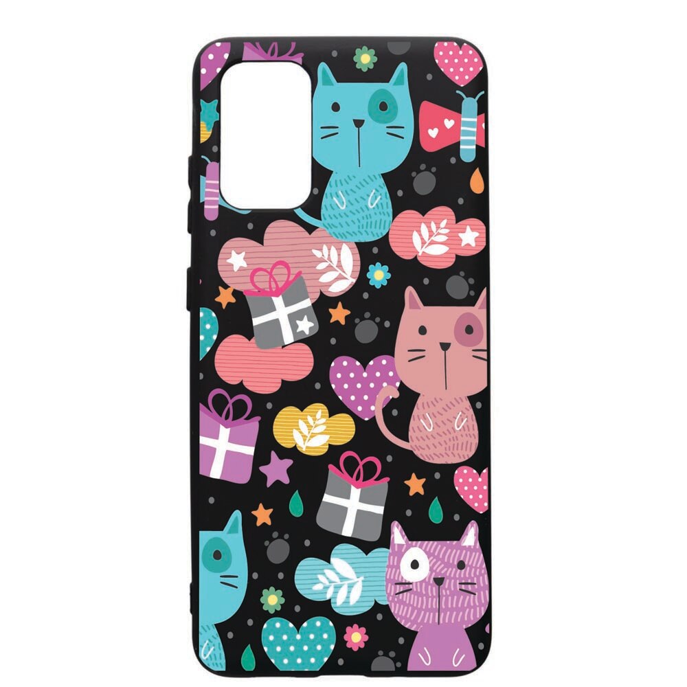 Husa de protectie Samsung Galaxy S20 Plus, Lovely Cat, silicon, cu interiorul din material textil, protectie camera, PB41
