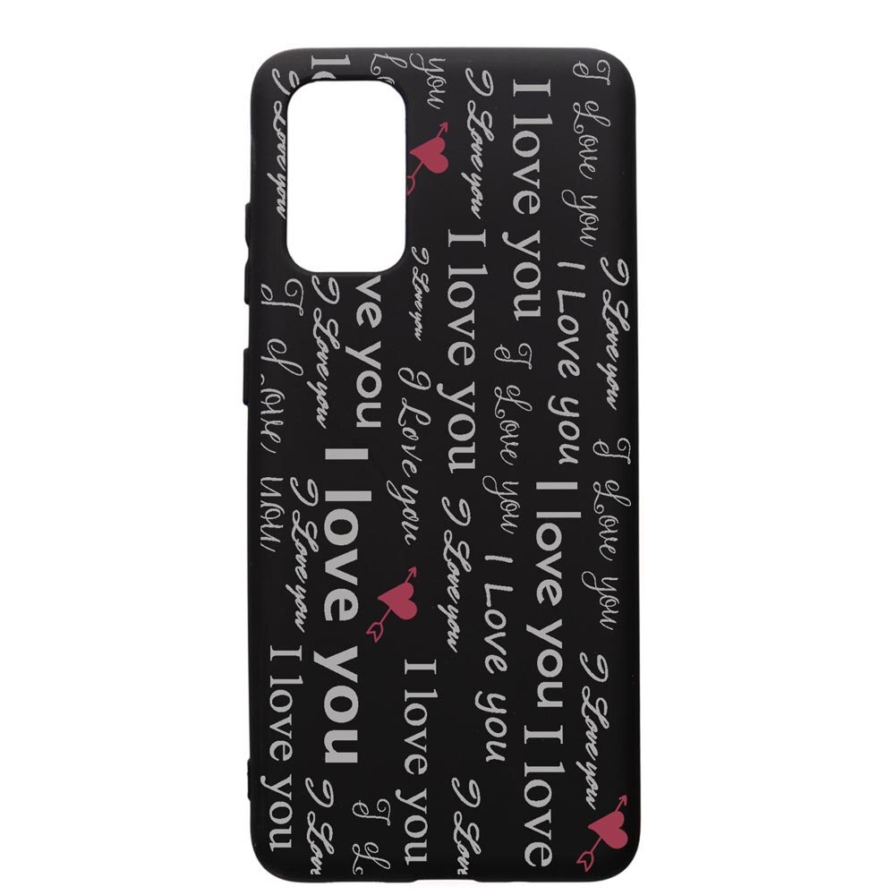 Husa de protectie Samsung Galaxy S20 Plus, Love You, silicon, cu interiorul din material textil, protectie camera, PB40
