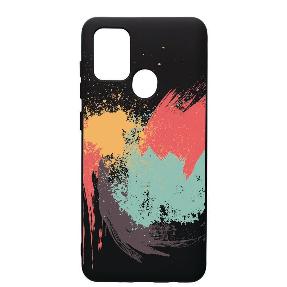Husa de protectie Samsung Galaxy A21, Painting, silicon, cu interiorul din material textil, protectie camera, PB44