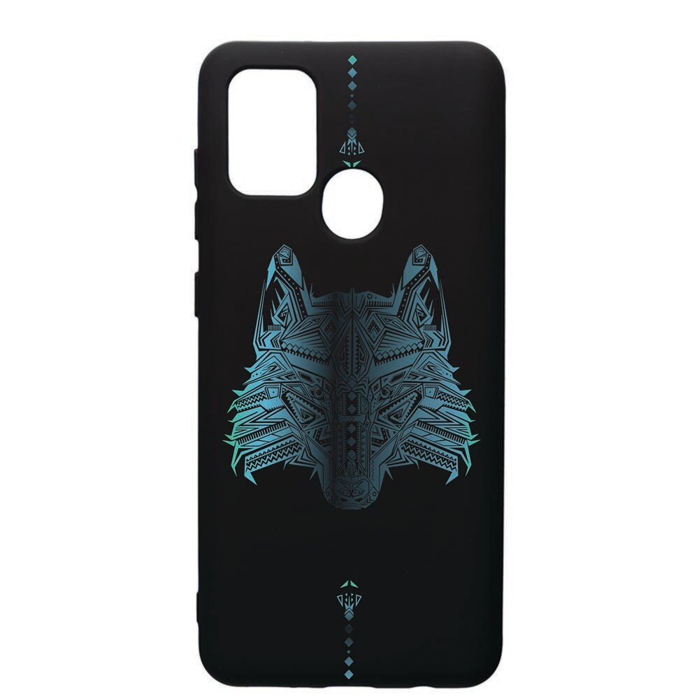 Husa de protectie Samsung Galaxy A21, Wolf, silicon, cu interiorul din material textil, protectie camera, PB50