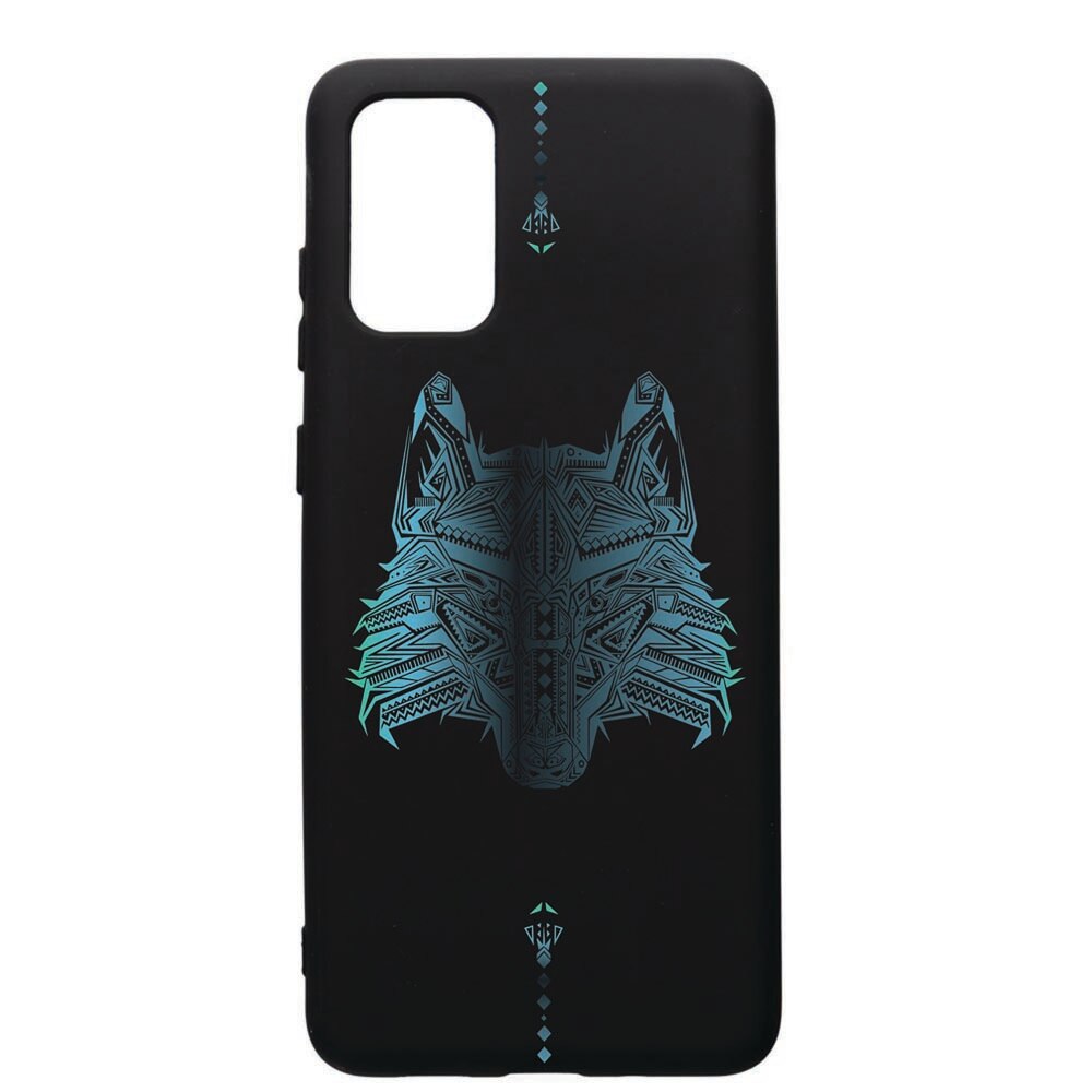 Husa de protectie Samsung Galaxy A51, Wolf, silicon, cu interiorul din material textil, protectie camera, PB50