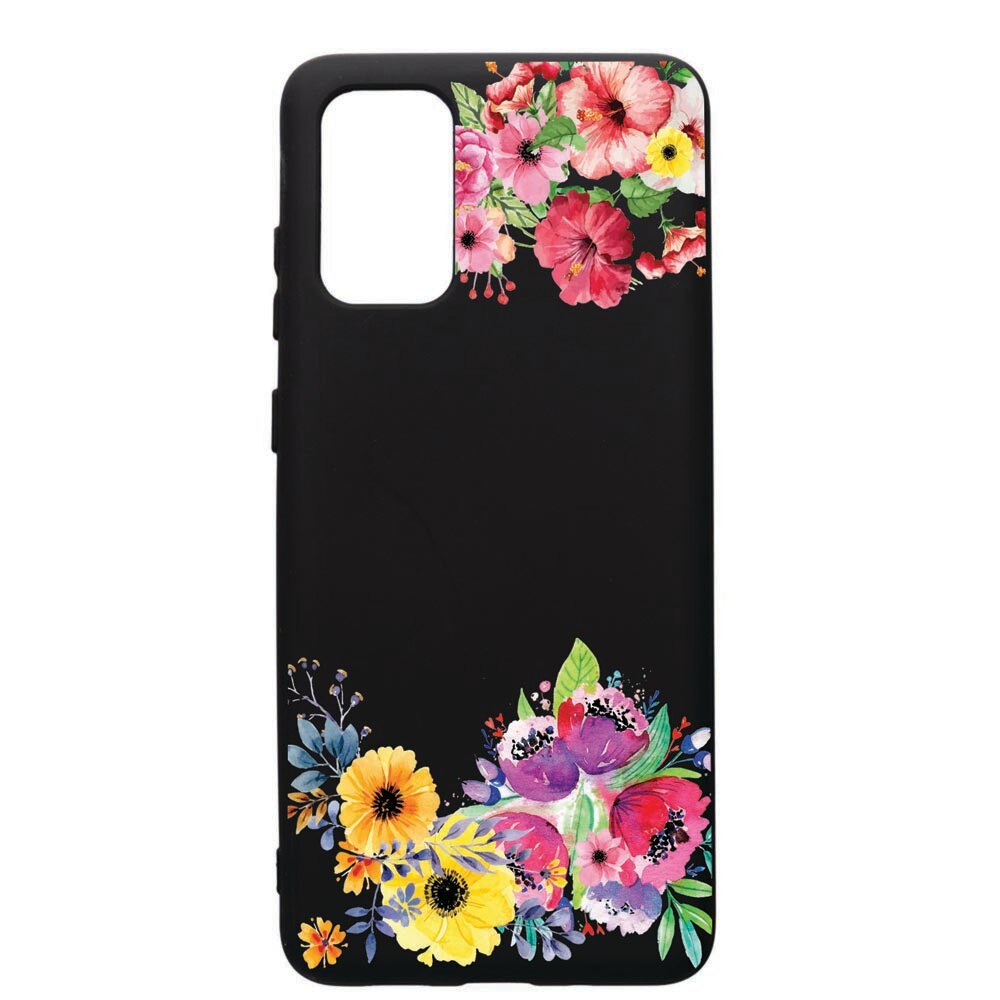 Husa de protectie Samsung Galaxy S20 Plus, Flower, silicon, cu interiorul din material textil, protectie camera, PB56