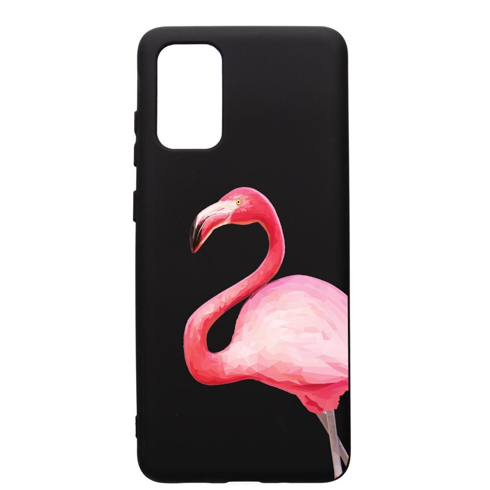 Husa de protectie Samsung Galaxy A71, Flamingo, silicon, cu interiorul din material textil, protectie camera, PB55