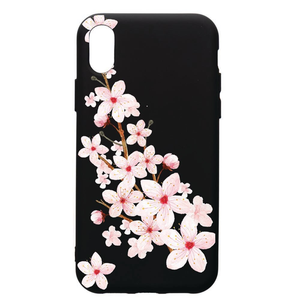 Husa de protectie Samsung Galaxy A01, Spring Flower, silicon, cu interiorul din material textil, protectie camera, PB62
