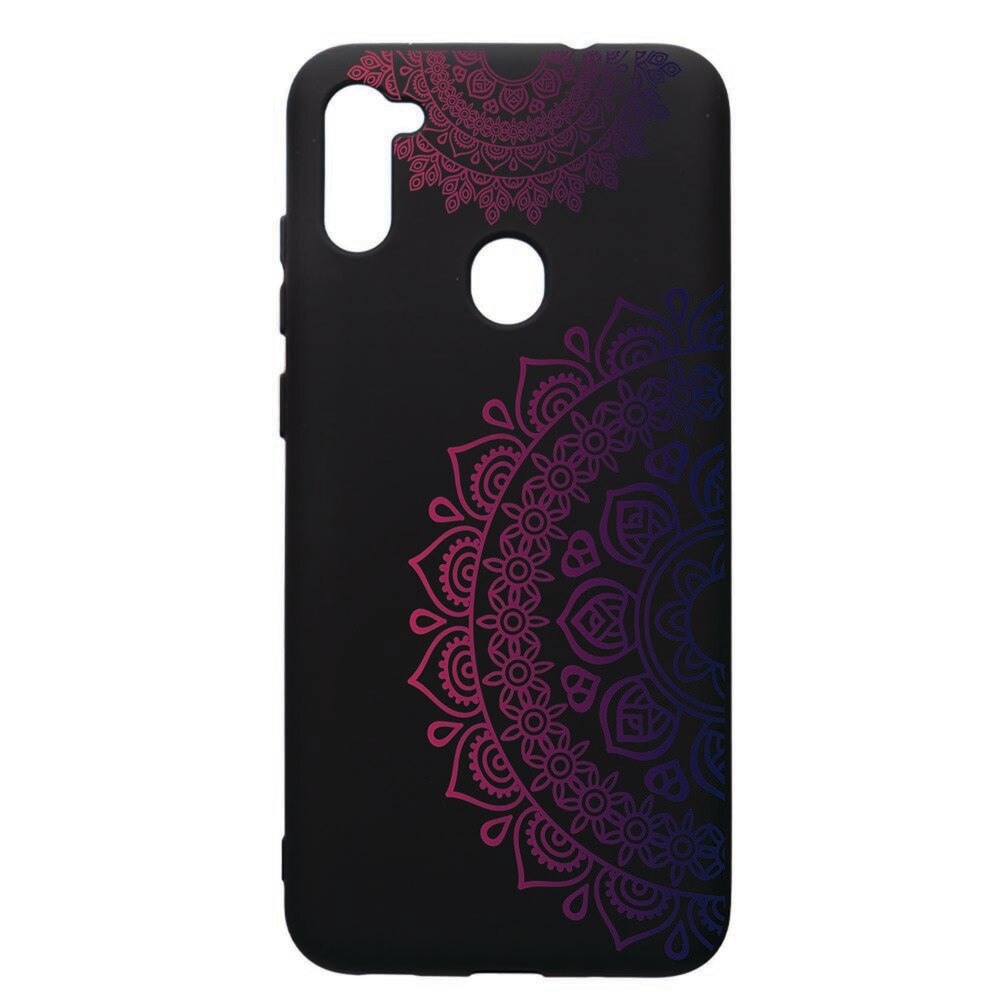 Husa de protectie Samsung Galaxy A11, Lace Color, silicon, cu interiorul din material textil, protectie camera, PB63