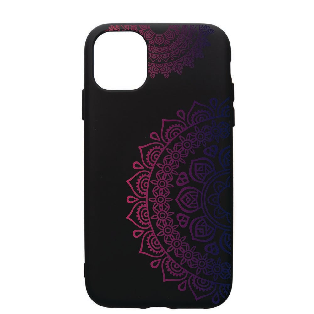 Husa de protectie Apple iPhone 12, Lace Color, silicon, cu interiorul din material textil, protectie camera, PB63