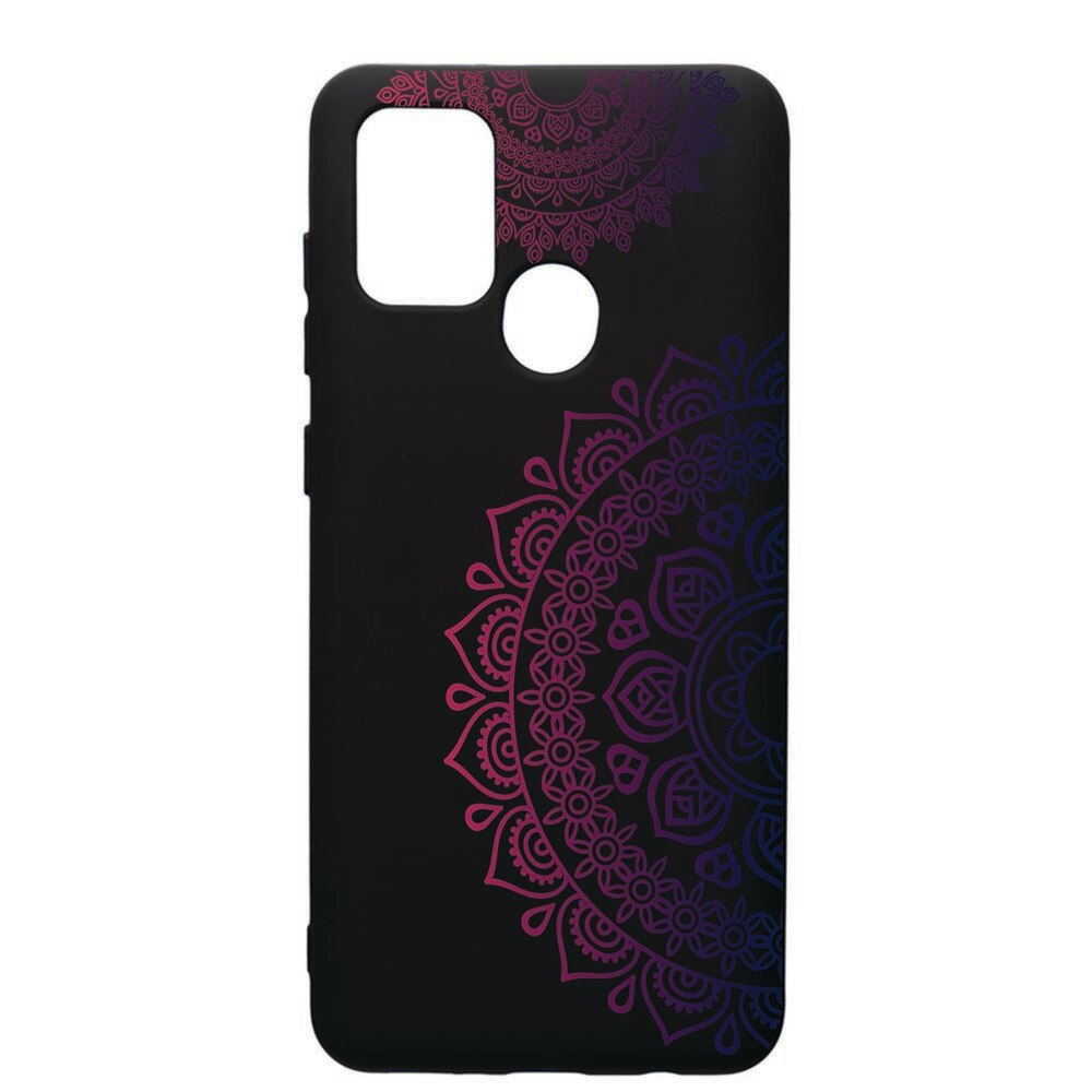 Husa de protectie Samsung Galaxy A21, Lace Color, silicon, cu interiorul din material textil, protectie camera, PB63