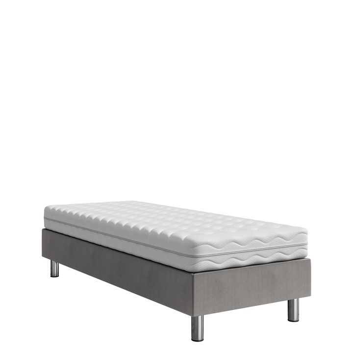 Pat Estelle-Baza I 80x200, MIRJAN24, Gri, 80x200x30 cm