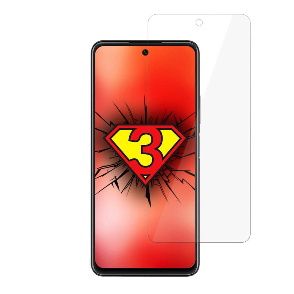 Folie Protectie Sticla Flexibila 3MK Lite pentru Huawei P Smart 2021, Tehnologie Fit in, 6H, 0.16 mm, Transparenta