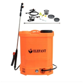 Pompa stropit electrica Elefant 16 Litri, 6 Bar + regulator presiune, acumulator 8AH, lance 85 cm, 3 duze Pompa stropit electrica Elefant 16 Litri, 6 Bar + regulator presiune, acumulator 8AH, lance 85 cm, 3 duze