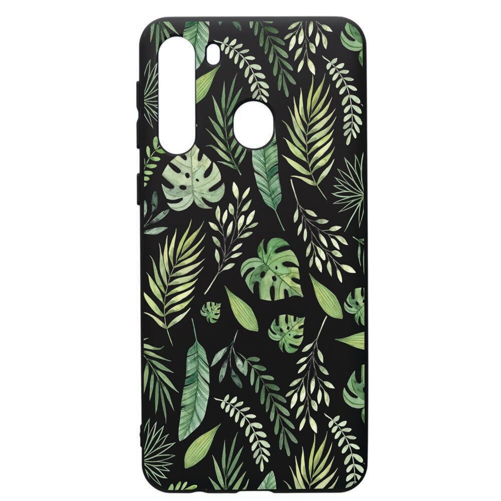Husa de protectie Samsung Galaxy A21S, Feathers, silicon, cu interiorul din material textil, protectie camera, PB77