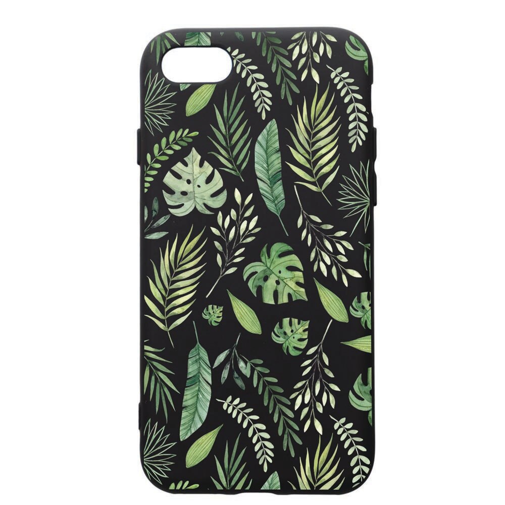 Husa de protectie Apple iPhone SE 2 / iPhone 8 / iPhone 7, Feathers, silicon, cu interiorul din material textil, protectie camera, PB77